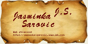 Jasminka Šarović vizit kartica